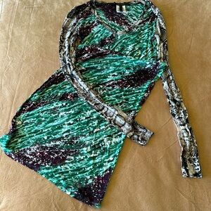 BCBG Maxazria Mesh Midi Dress